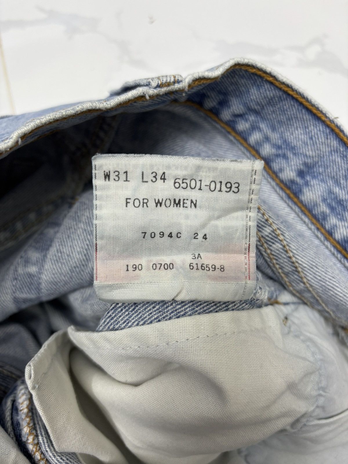 Kapital Vintage Levis 501 Made in Mexico Distressed Denim Jeans Size 30" / US 8 / IT 44 - 11 Thumbnail