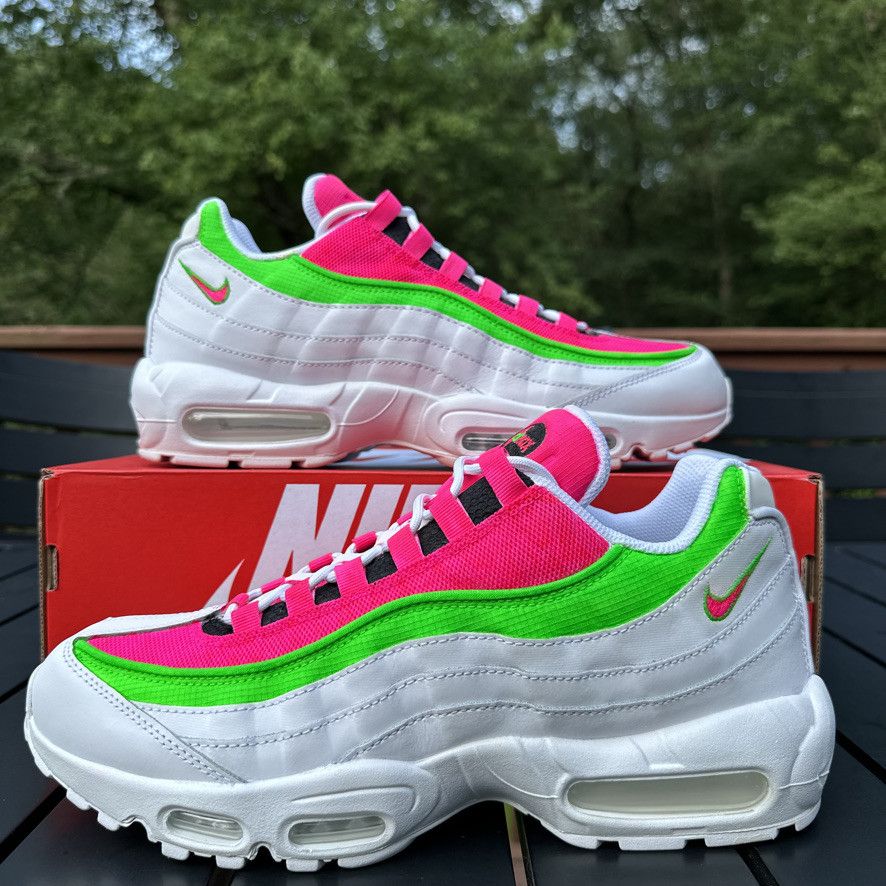 Nike Nike Air Max 95 Custom Watermelon - Pink/Green/White Size 10 Size US 10 / EU 43 - 2 Thumbnail