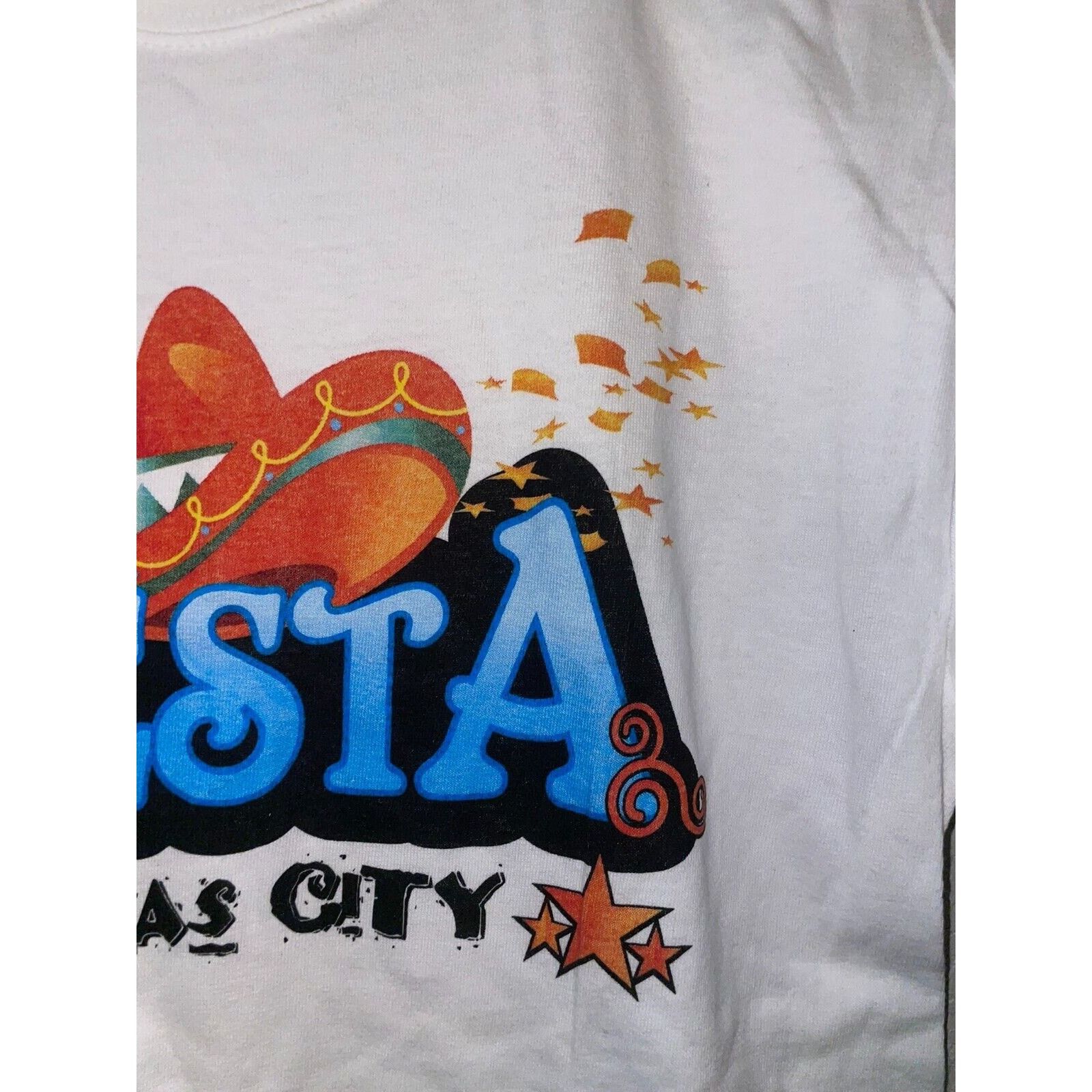 Gildan Vintage Fiesta Shirt Kansas City White Summer KC Tee Small Size US S / EU 44-46 / 1 - 4 Thumbnail