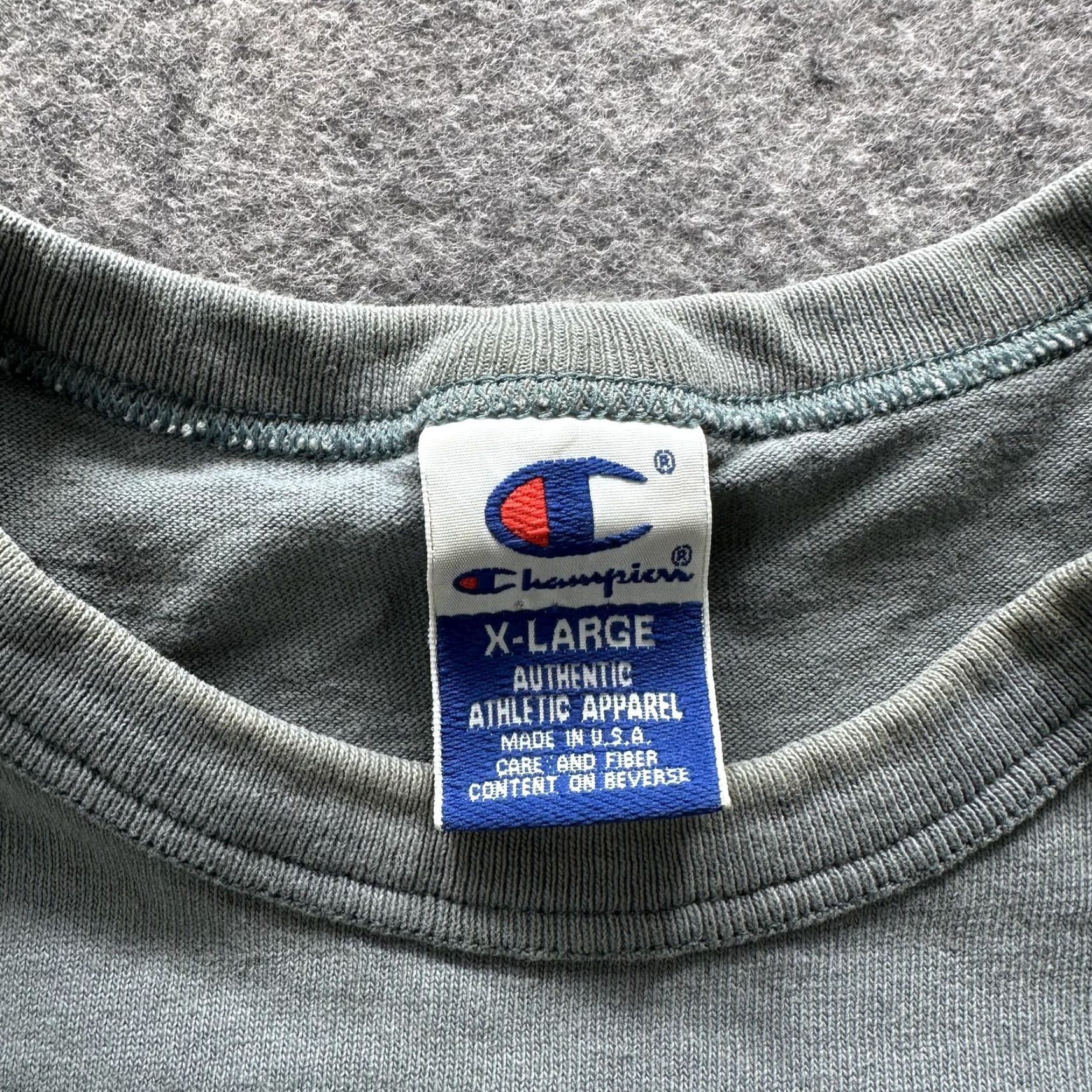 Champion Champion Shirt Mens Large Green Logo Tee Short Sleeve Crewneck Washed Cotton Size US L / EU 52-54 / 3 - 4 Thumbnail