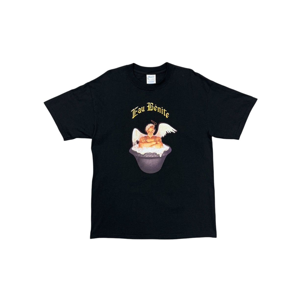 Vintage Vintage M&O Knits Eau Benite Naughty Angel / Demon T-Shirt L Size US L / EU 52-54 / 3 - 1 Thumbnail