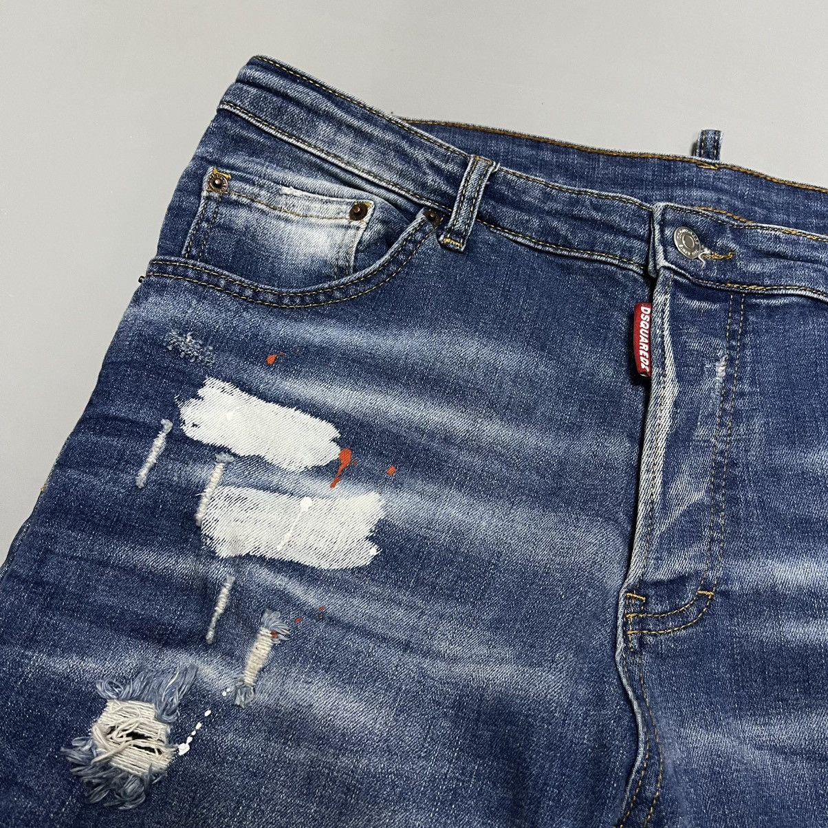 Dsquared2 Dsquared Distressed Jeans Denim Paint y2k Size US 34 / EU 50 - 3 Thumbnail