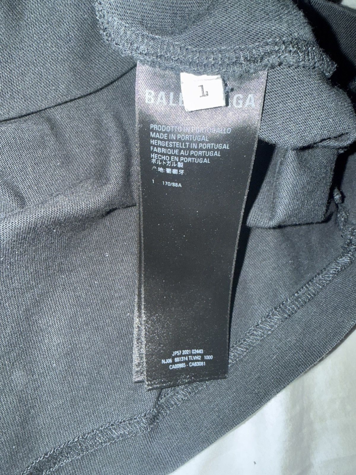 Balenciaga Balenciaga Tiger Paris 75007 Tee Size US M / EU 48-50 / 2 - 5 Thumbnail