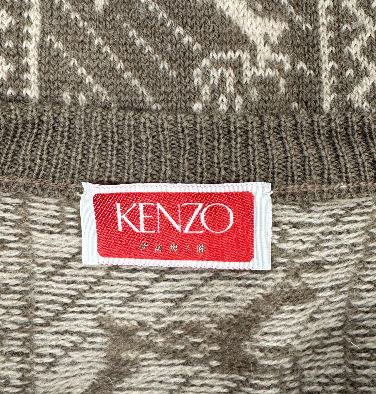 Kenzo × Vintage Kenzo Vintage Shetland Wool Cardigan Hand Knitted Fair Isle Size M / US 6-8 / IT 42-44 - 11 Thumbnail