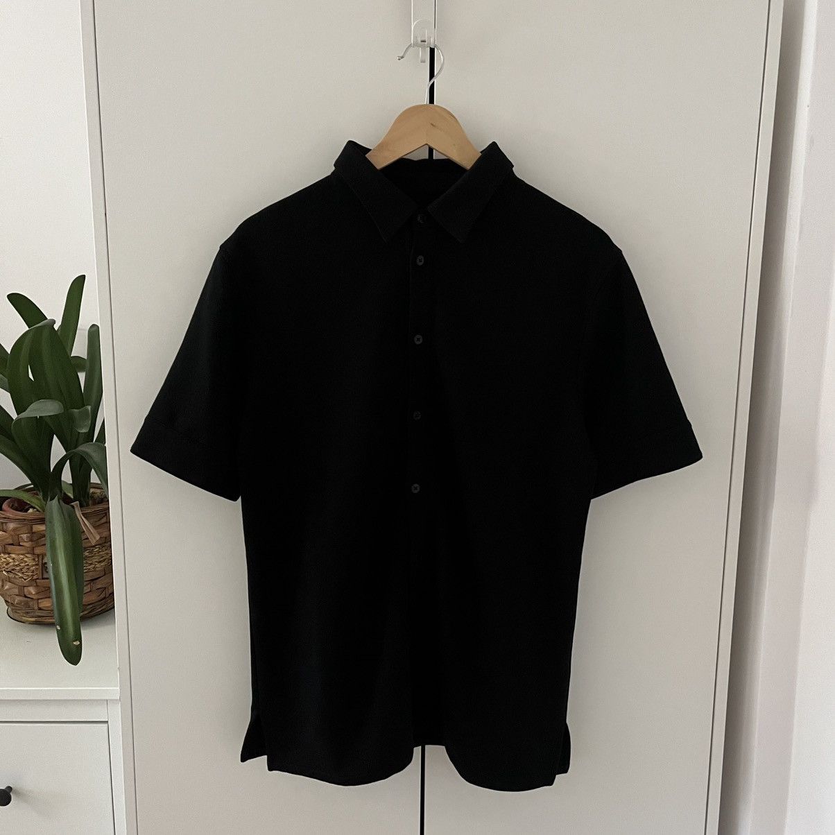Helmut Lang Helmut Lang Black Polo Shirt Luxury Oldmoney Designer Size US S / EU 44-46 / 1 - 1 Thumbnail
