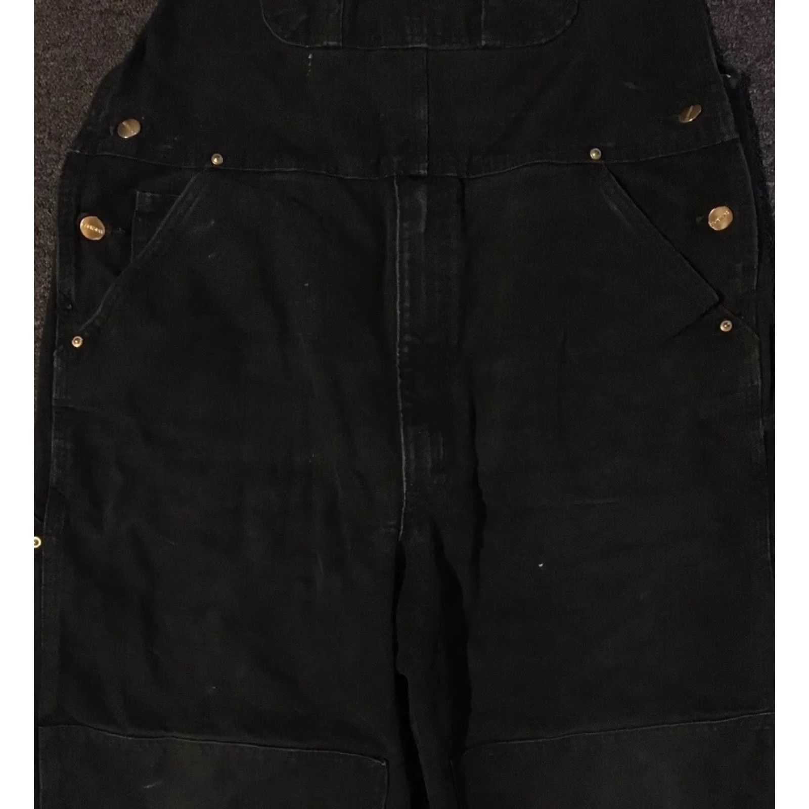 Carhartt Vtg Carhartt Faded Distress Overalls 38 Grunge Trucker Biker Punk 90s WIP Skate Size US 38 / EU 54 - 4 Thumbnail