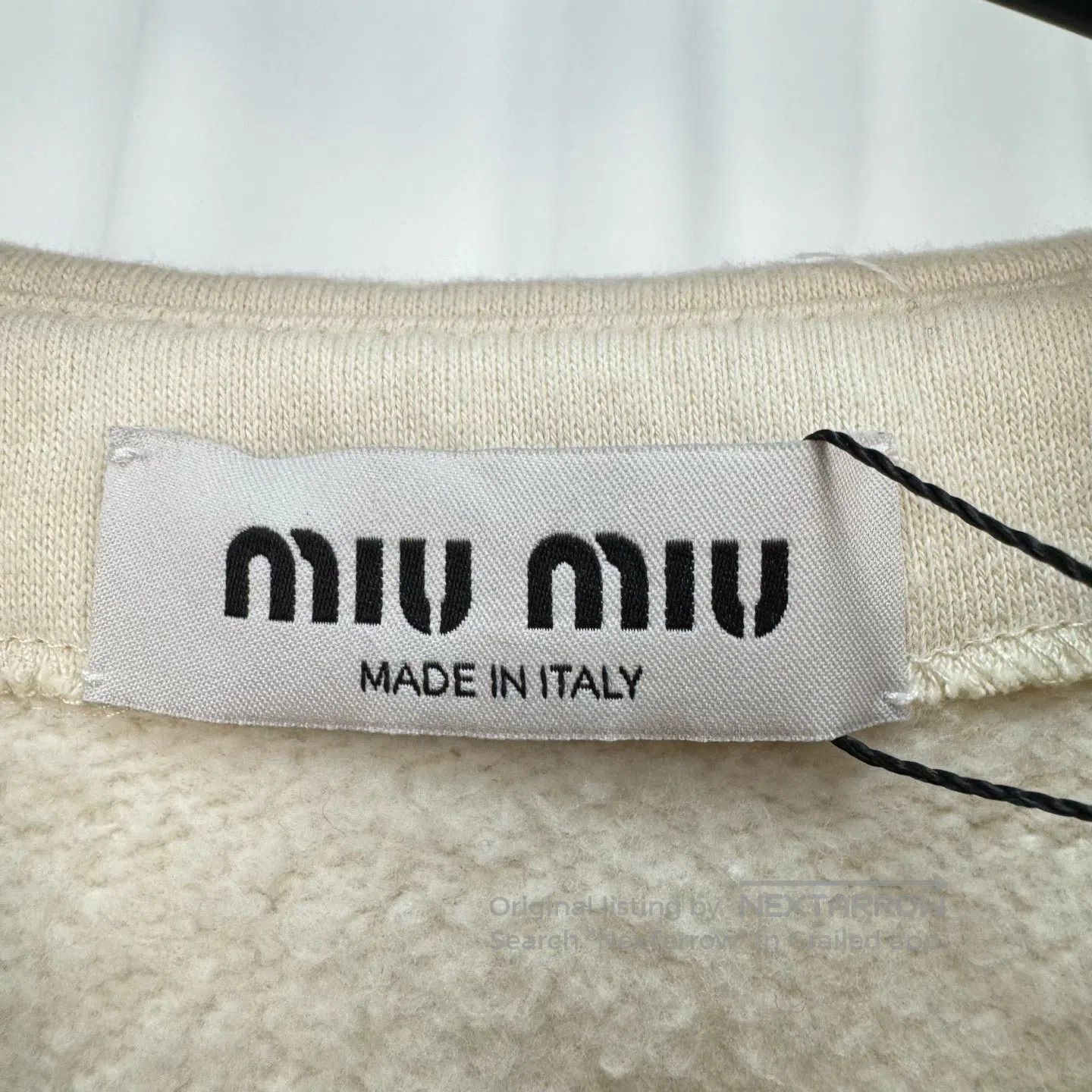 Miu Miu Miu Miu Embroidered Logo Sailor Collar Sweater Vest| Size M / US 6-8 / IT 42-44 - 5 Thumbnail