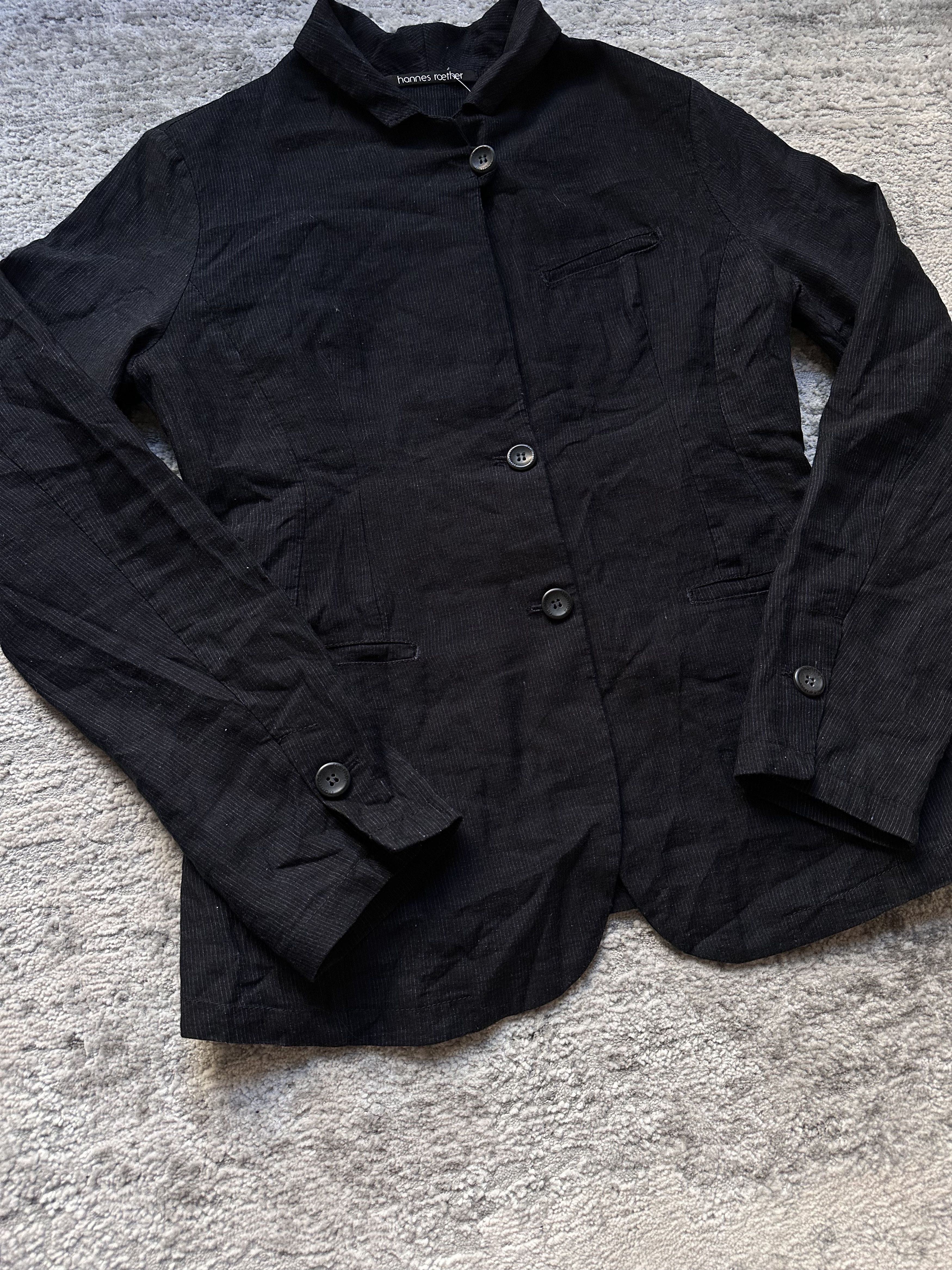 hannes roether Hannes Roether linen blazer jacket Size L / US 10 / IT 46 - 3 Thumbnail