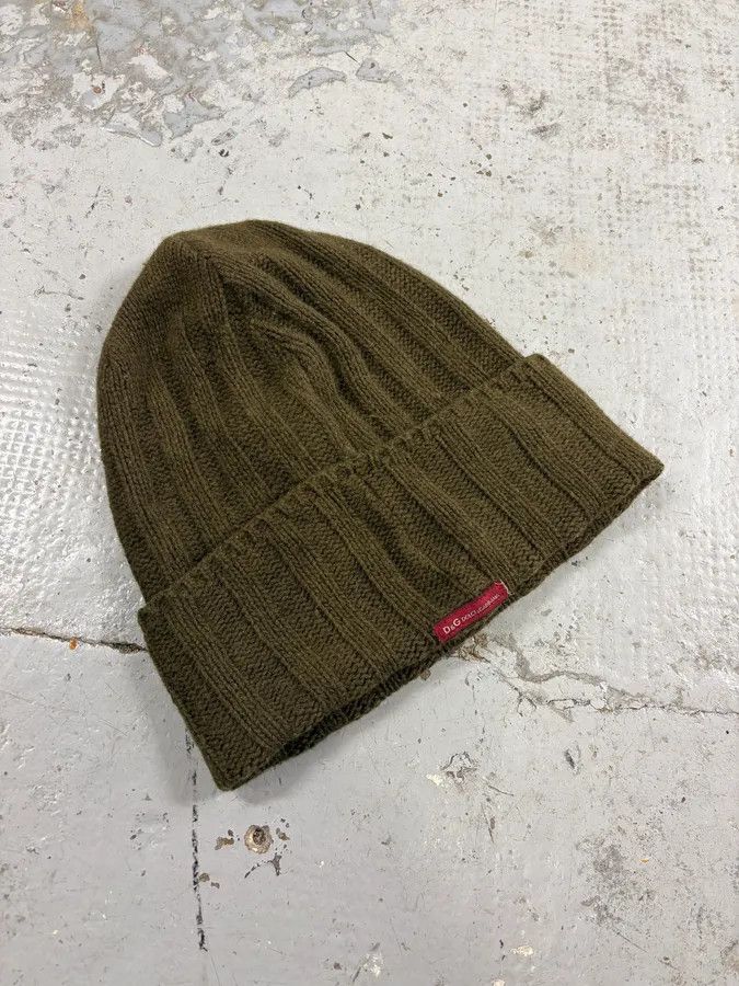 Dolce & Gabbana AW2003 Dolce & Gabbana Khaki Wool Beanie Size ONE SIZE - 3 Thumbnail