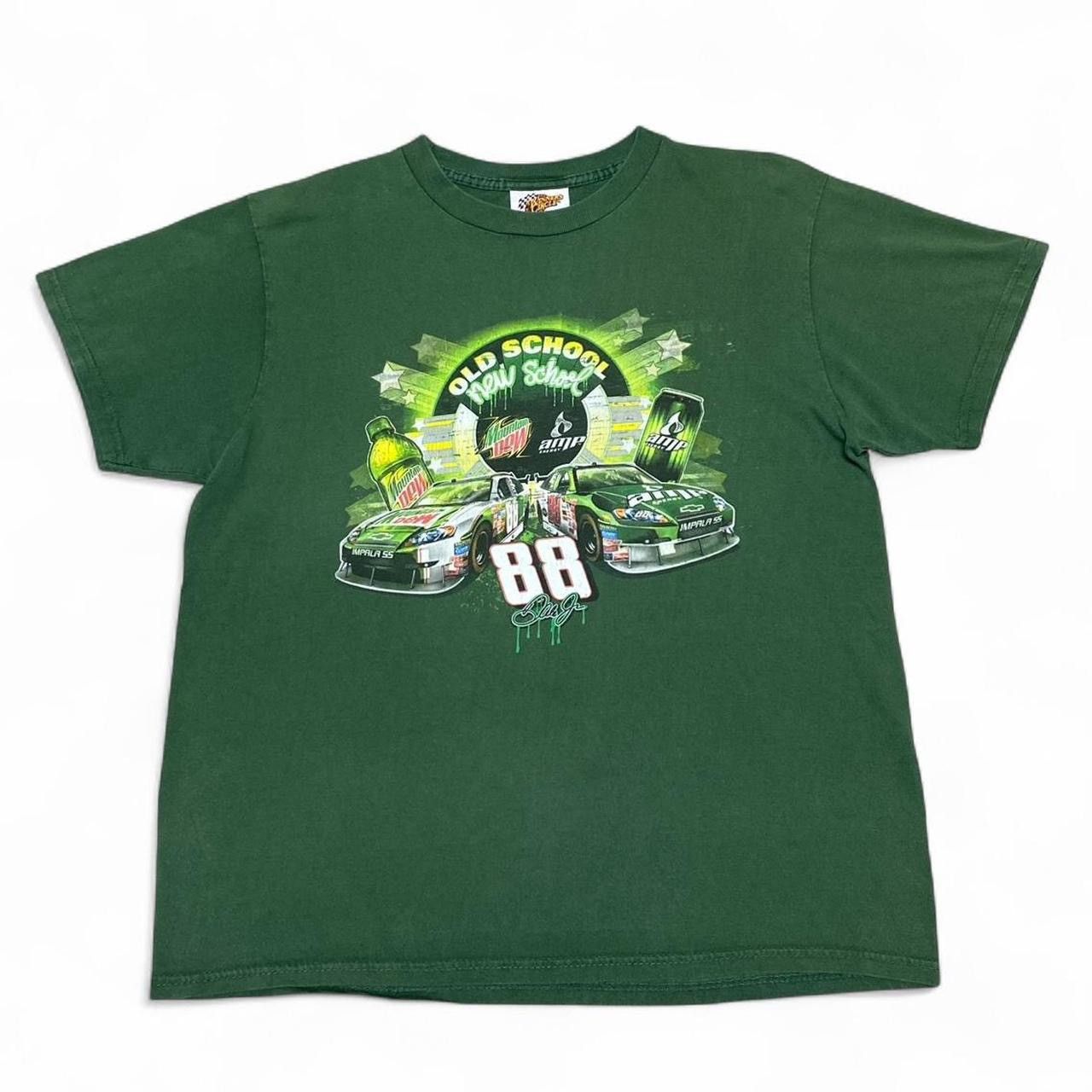 Other Vintage Dale Earnhardt Jr Mountain Dew amp energy green tee Size US L / EU 52-54 / 3 - 2 Thumbnail