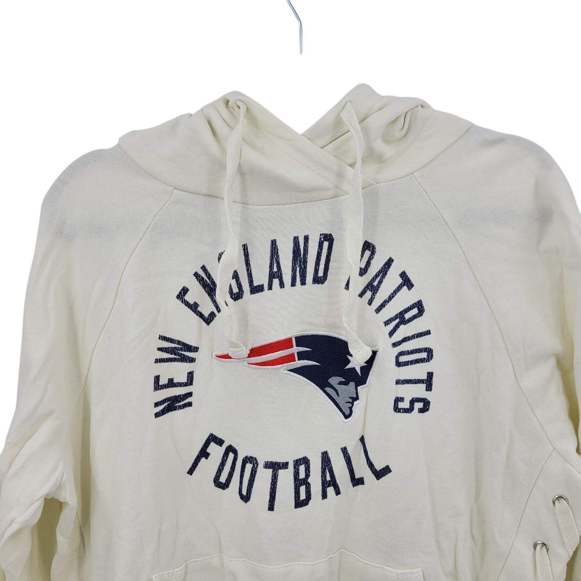 Other New England Patriots XL Hoodie White Grommet Lace Up Detail Size XL / US 12-14 / IT 48-50 - 4 Thumbnail