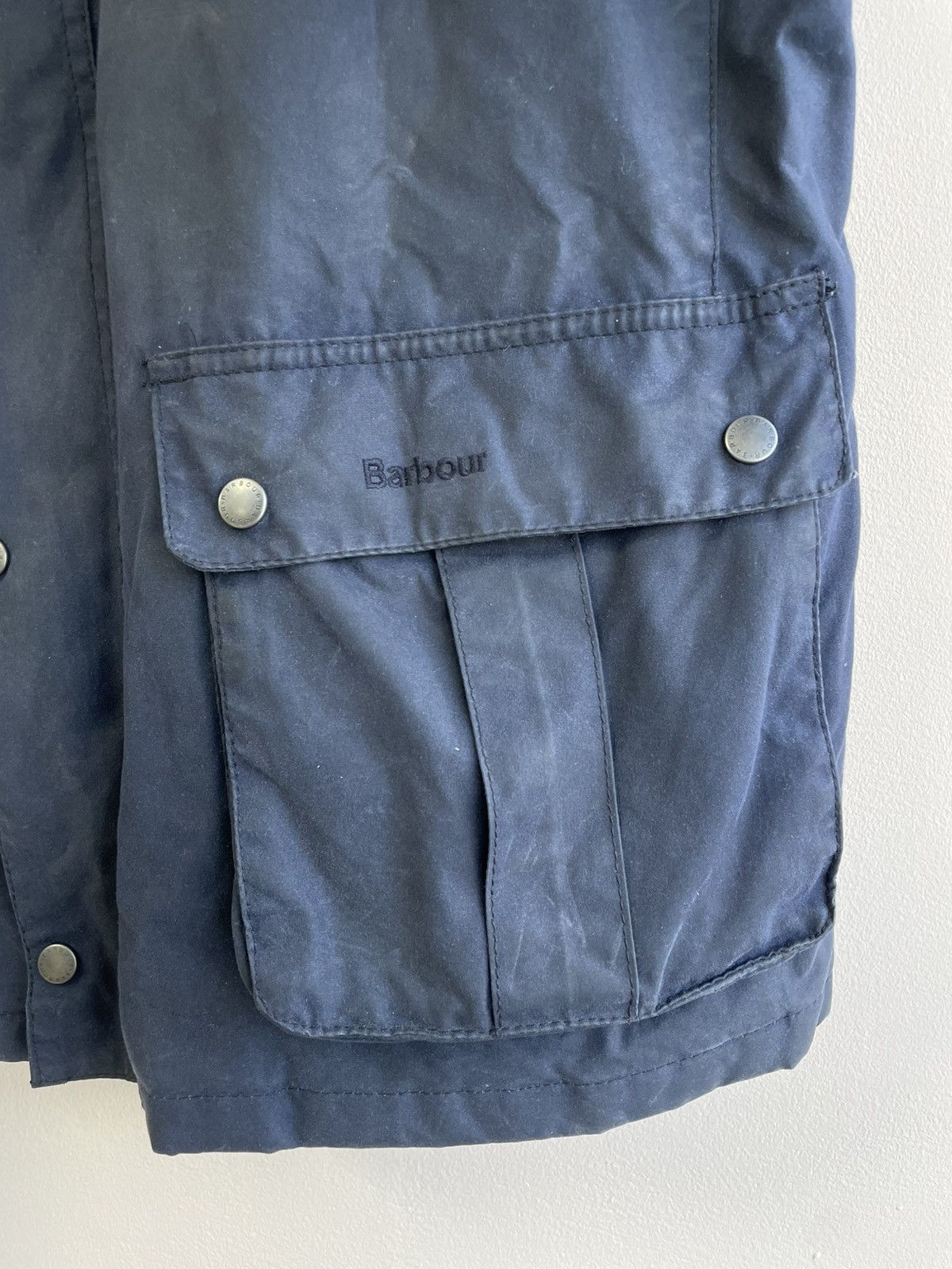 Barbour Barbour International Blue Duke Wax Jacket Size US XL / EU 56 / 4 - 4 Thumbnail
