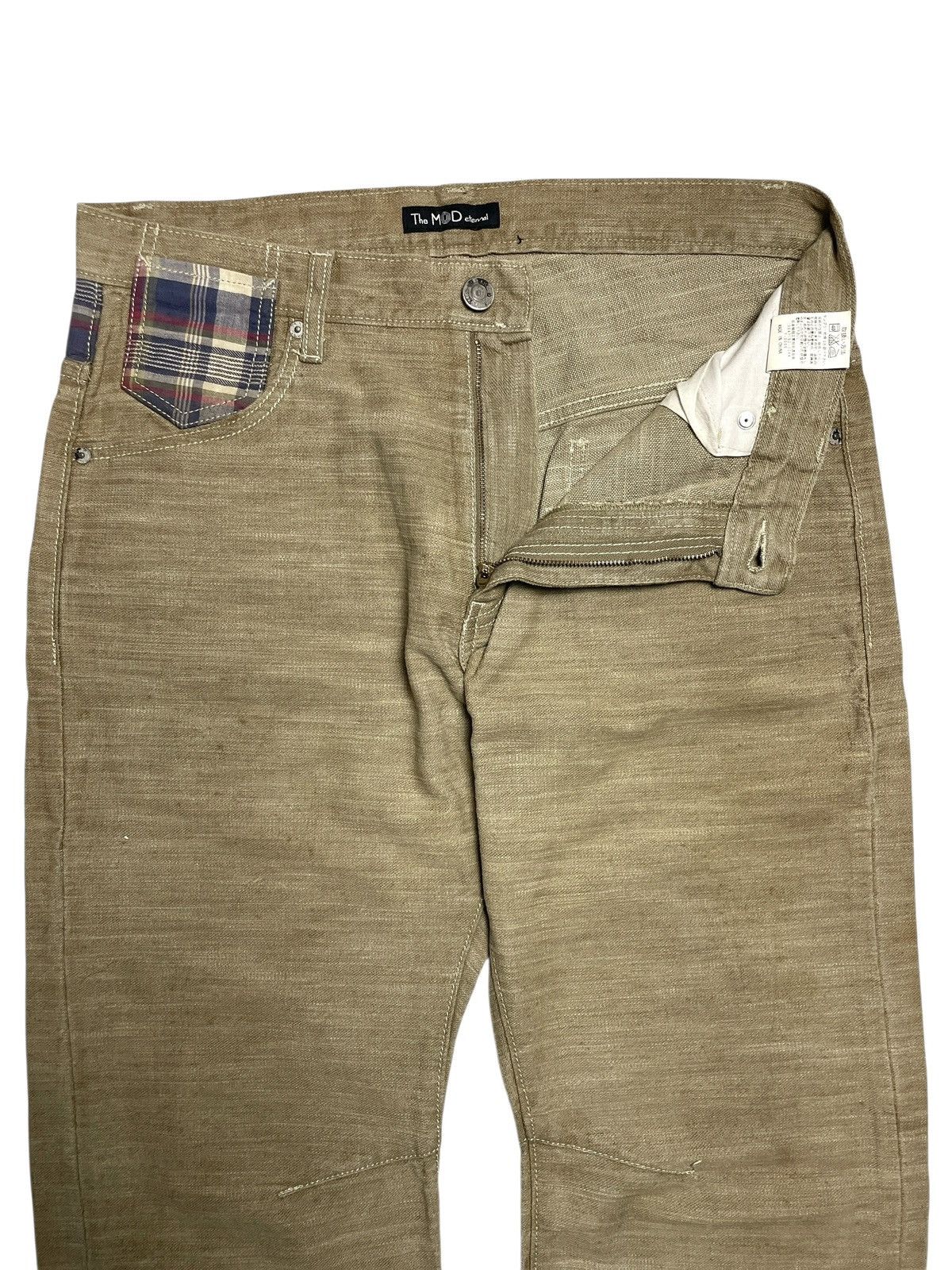 Eternal 2000’s The Mod Eternal - Plaid Patch Coboy Style Denim Pants Size US 34 / EU 50 - 7 Thumbnail
