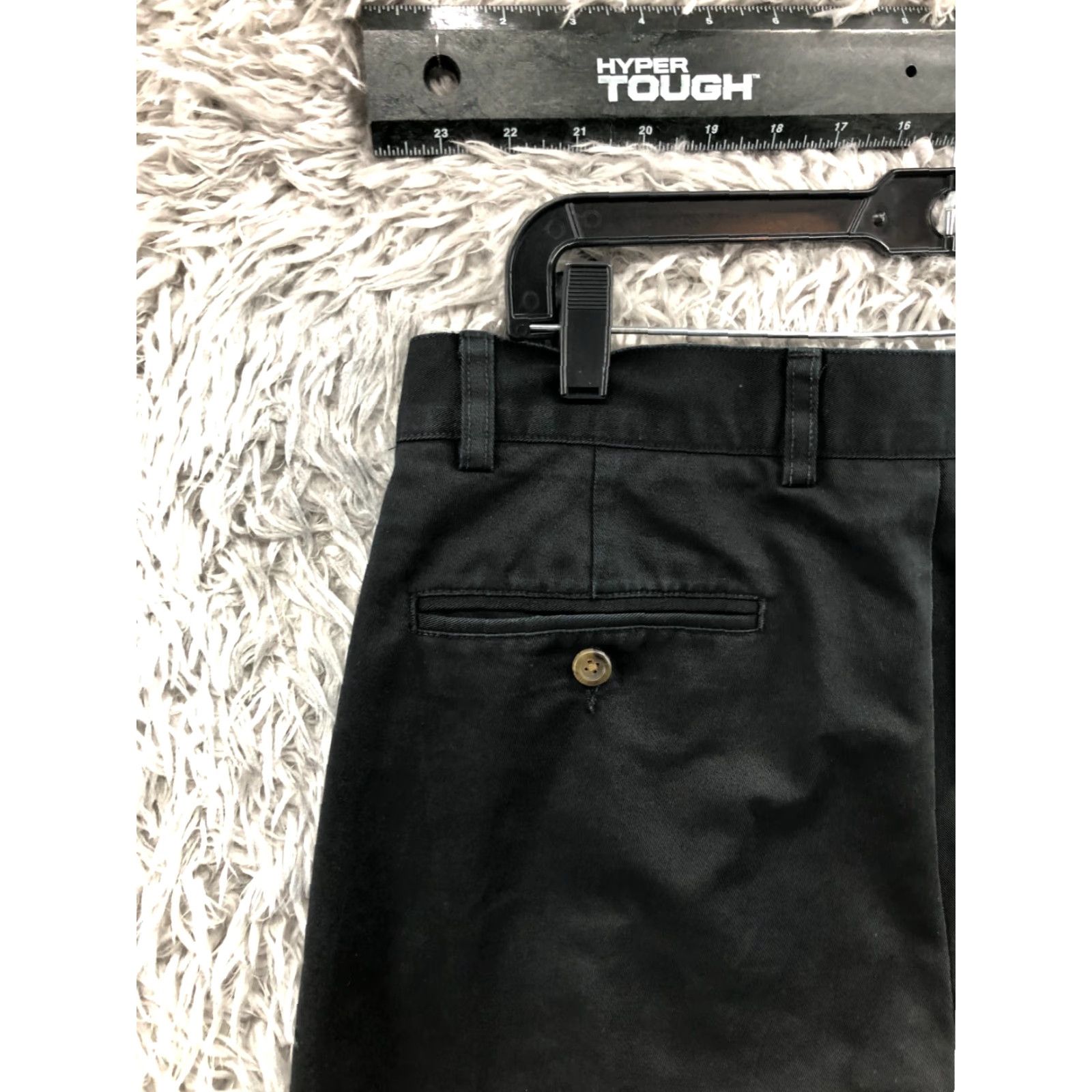 Dockers Nordstrom Chino Pants 35x33 Pleated Black Casual Mens Size US 35 - 7 Thumbnail
