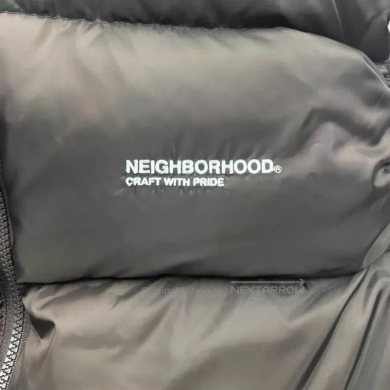 Neighborhood Neighborhood Embroidered Letter Logo Down Vest - Camo - Br Size US M / EU 48-50 / 2 - 4 Thumbnail
