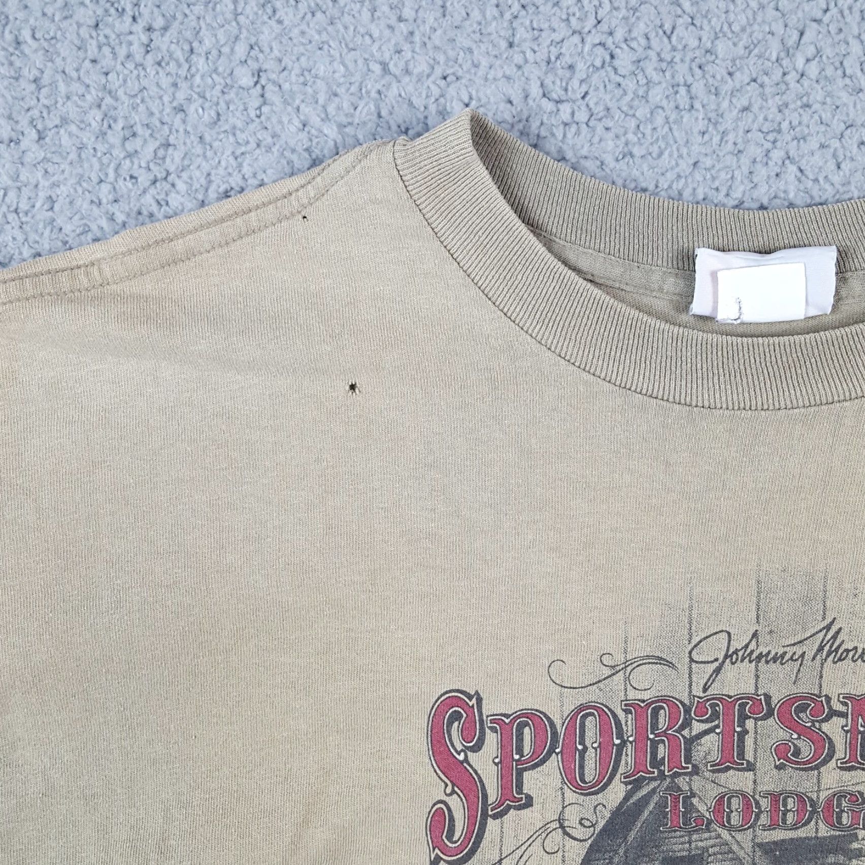Bass Pro Shops Bass Pro Shop Distressed T-Shirt Truck Men XL Grunge Beiges 00s 90s Fishing Car Lodge Sportsman Size US XL / EU 56 / 4 - 4 Thumbnail