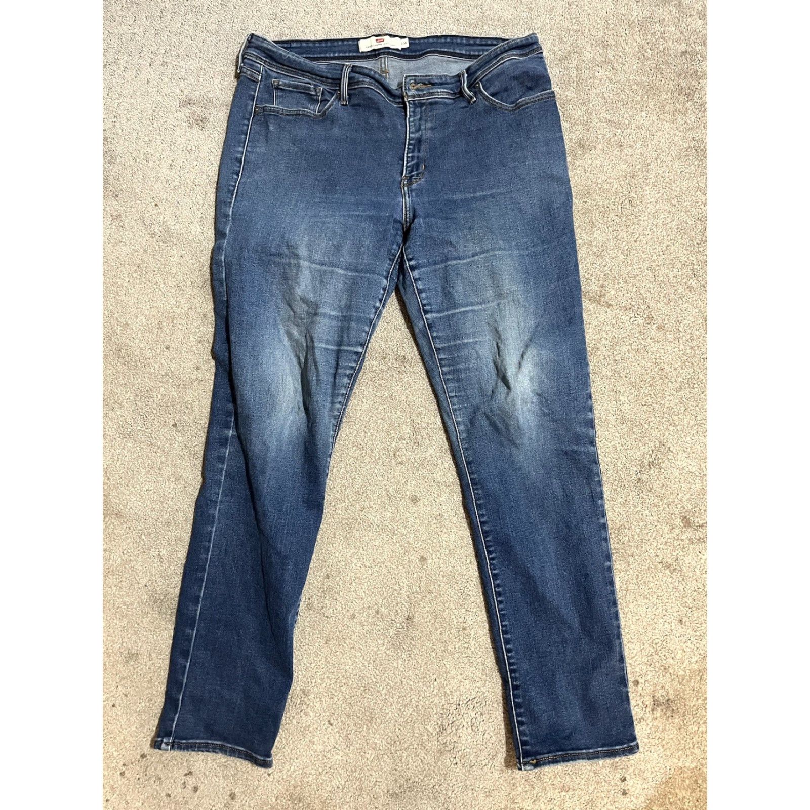 Vintage VINTAGE Levis 512 Jeans 20W Women Blue Slim Stretch Denim 90s American Classic Designer Plus Size 20W Women Jeans Size 42" / US 20 - 3 Thumbnail
