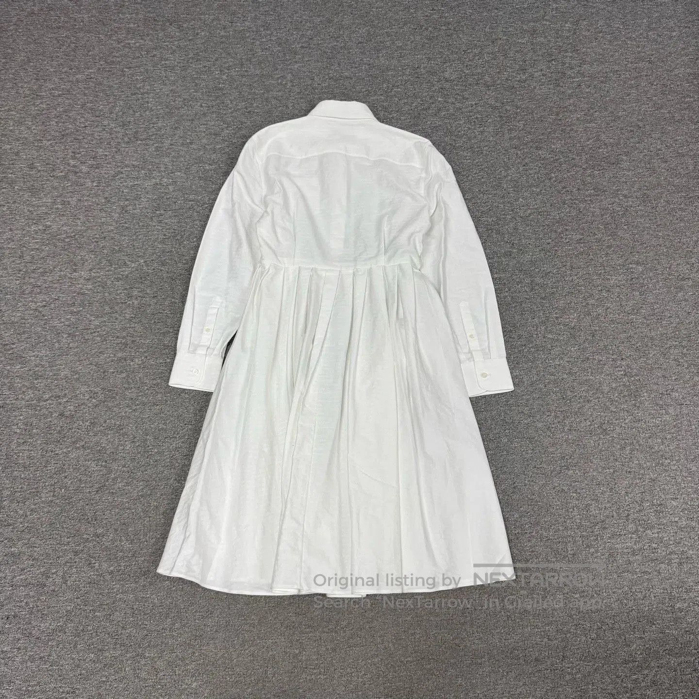 Prada Prada White Shirt Dress with Embossed Print. Size S / US 4 / IT 40 - 8 Thumbnail
