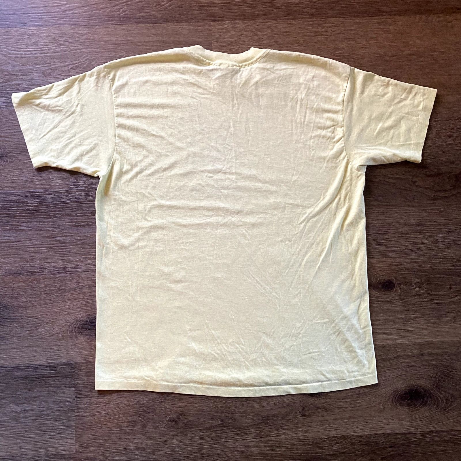 Hanes Vintage 1987 Fishing Definition Yellow Tee Shirt Size US XL / EU 56 / 4 - 6 Thumbnail