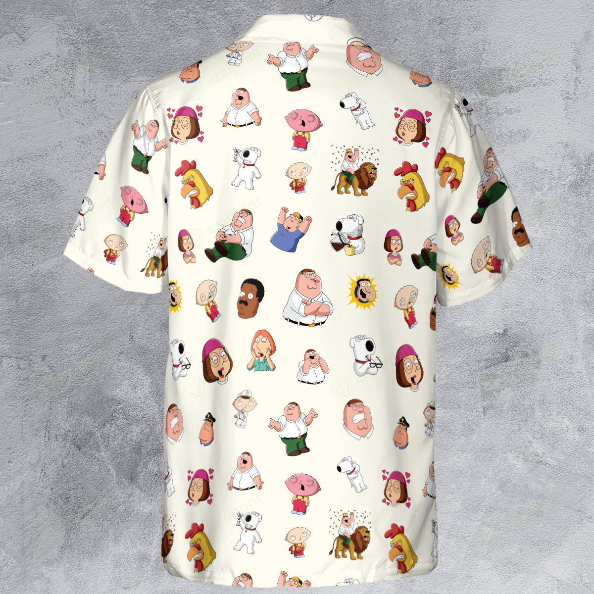 The Unbranded Brand Family Guy Characters Button Down Shirt Size US M / EU 48-50 / 2 - 2 Thumbnail