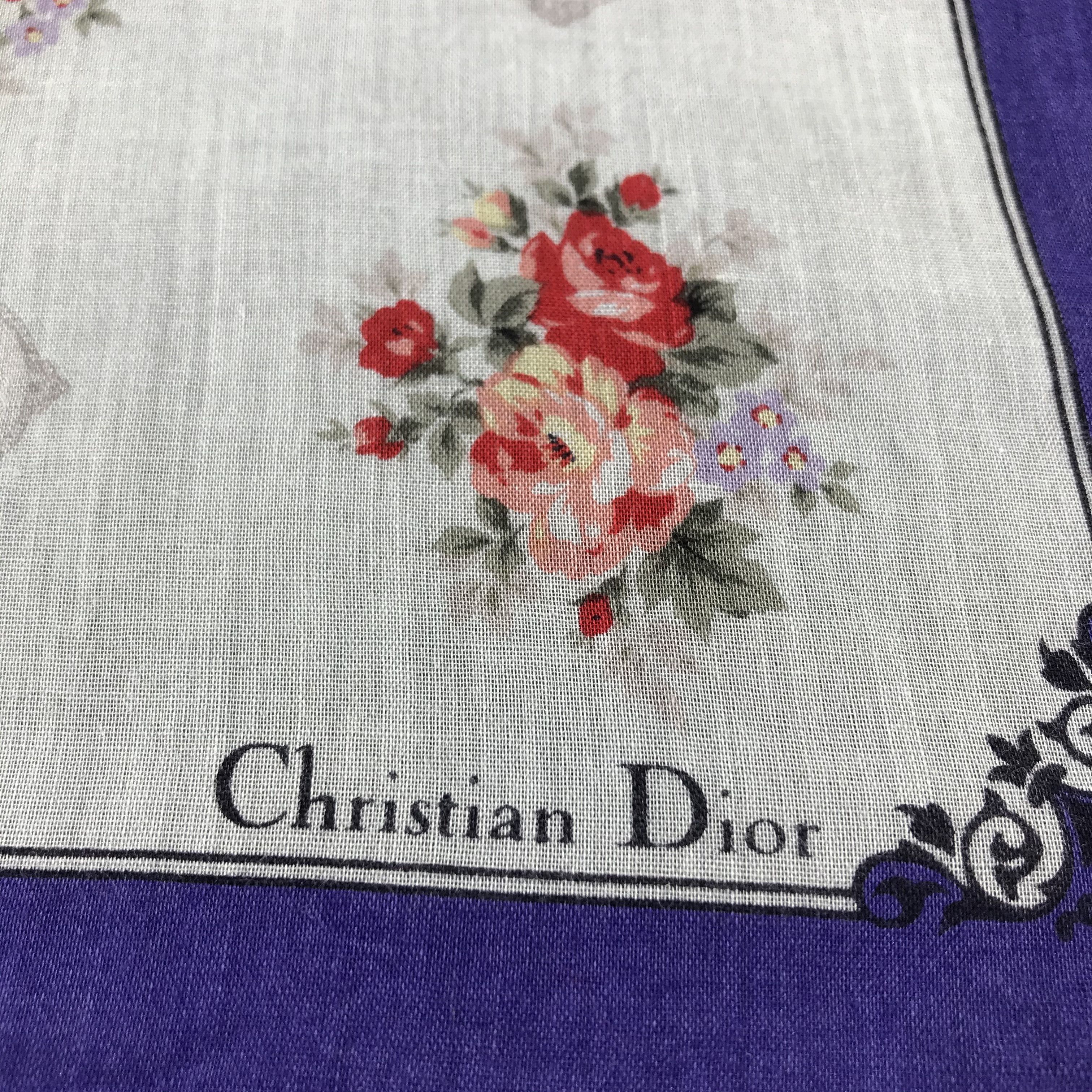 Christian Dior Monsieur Christian Dior Handkerchief Neckerchief Bandana H284 Size ONE SIZE - 4 Thumbnail