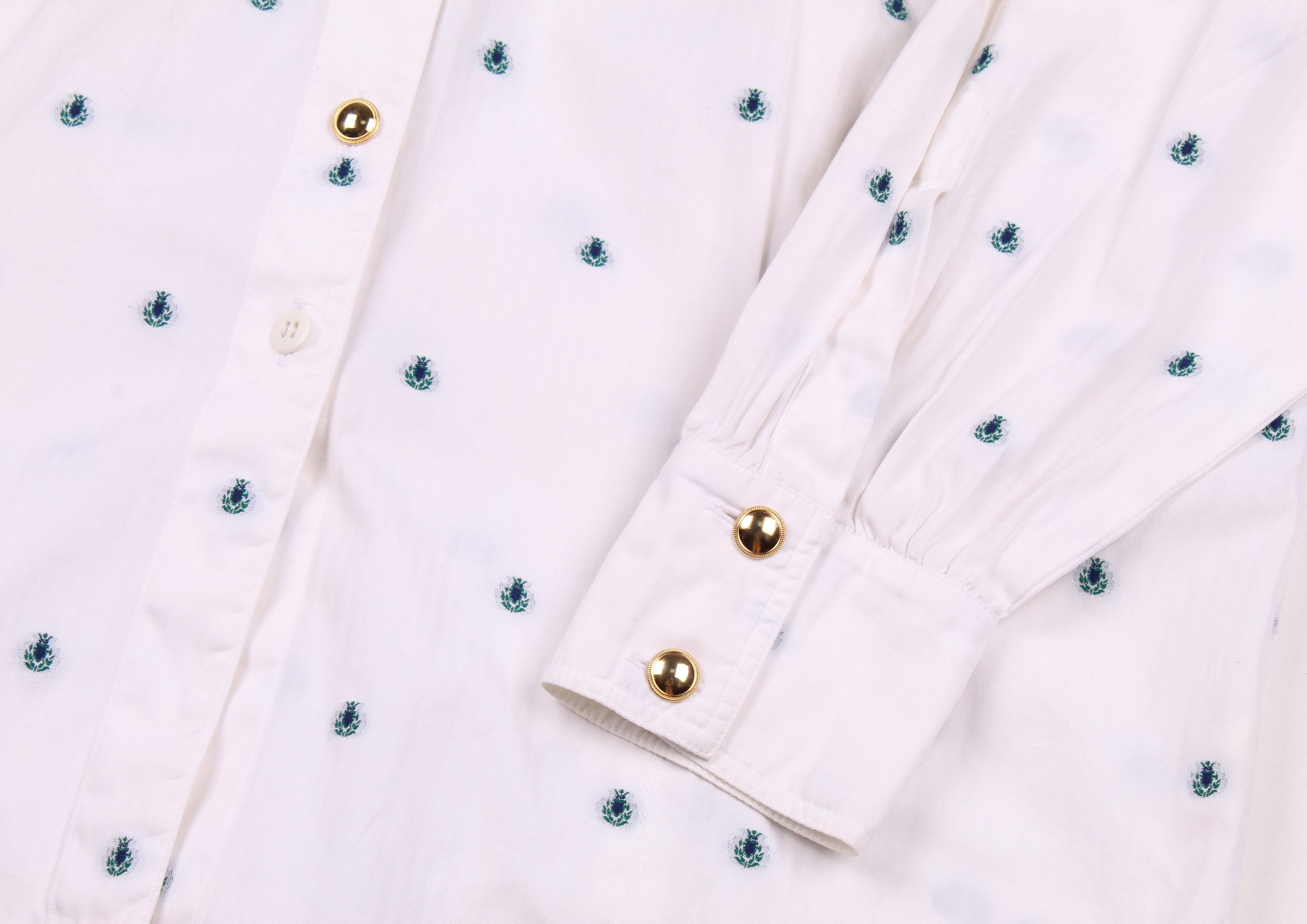Escada Vintage Escada 80's Floral Pattern Oversized Shirt Size M / US 6-8 / IT 42-44 - 3 Thumbnail