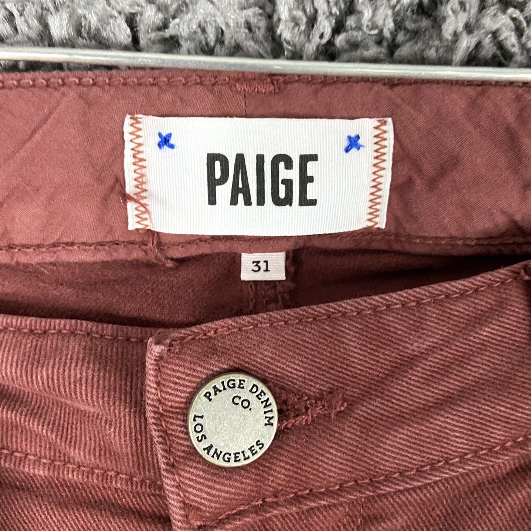 Paige PAIGE Skyline Skinny Jeans Women’s 31 Red Size 24" / US 00 / IT 34 - 5 Thumbnail