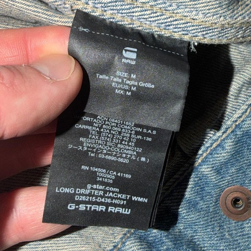 G-Star NWT G-Star RAW Long Drifter Oversized Futurity Denim Jacket Size M / US 6-8 / IT 42-44 - 16 Thumbnail