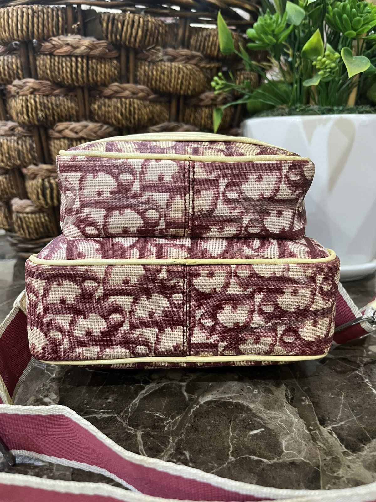 Christian Dior Monsieur CHRISTIAN DIOR Red Trotter Canvas Crossbody Amazon Bag Size ONE SIZE - 6 Thumbnail