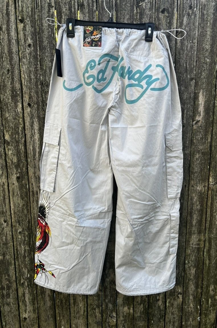 Ed Hardy Authentic Ed Hardy Lightweight Butterfly Cargo Pants L Size 36" / US 14 / IT 50 - 6 Thumbnail