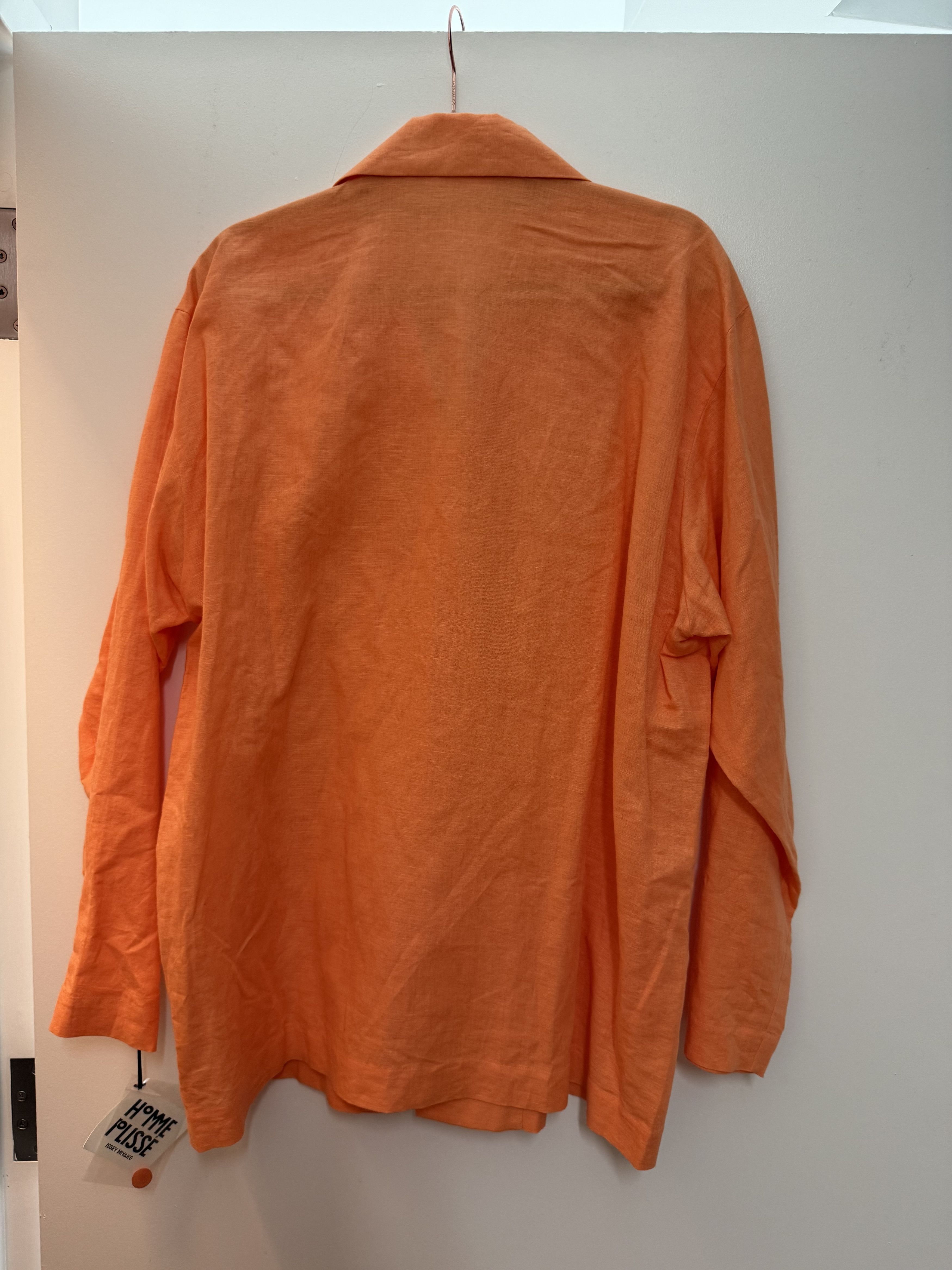 Homme Plisse Issey Miyake Homme Plisse Issey Miyake Orange Button Down Size US L / EU 52-54 / 3 - 3 Thumbnail