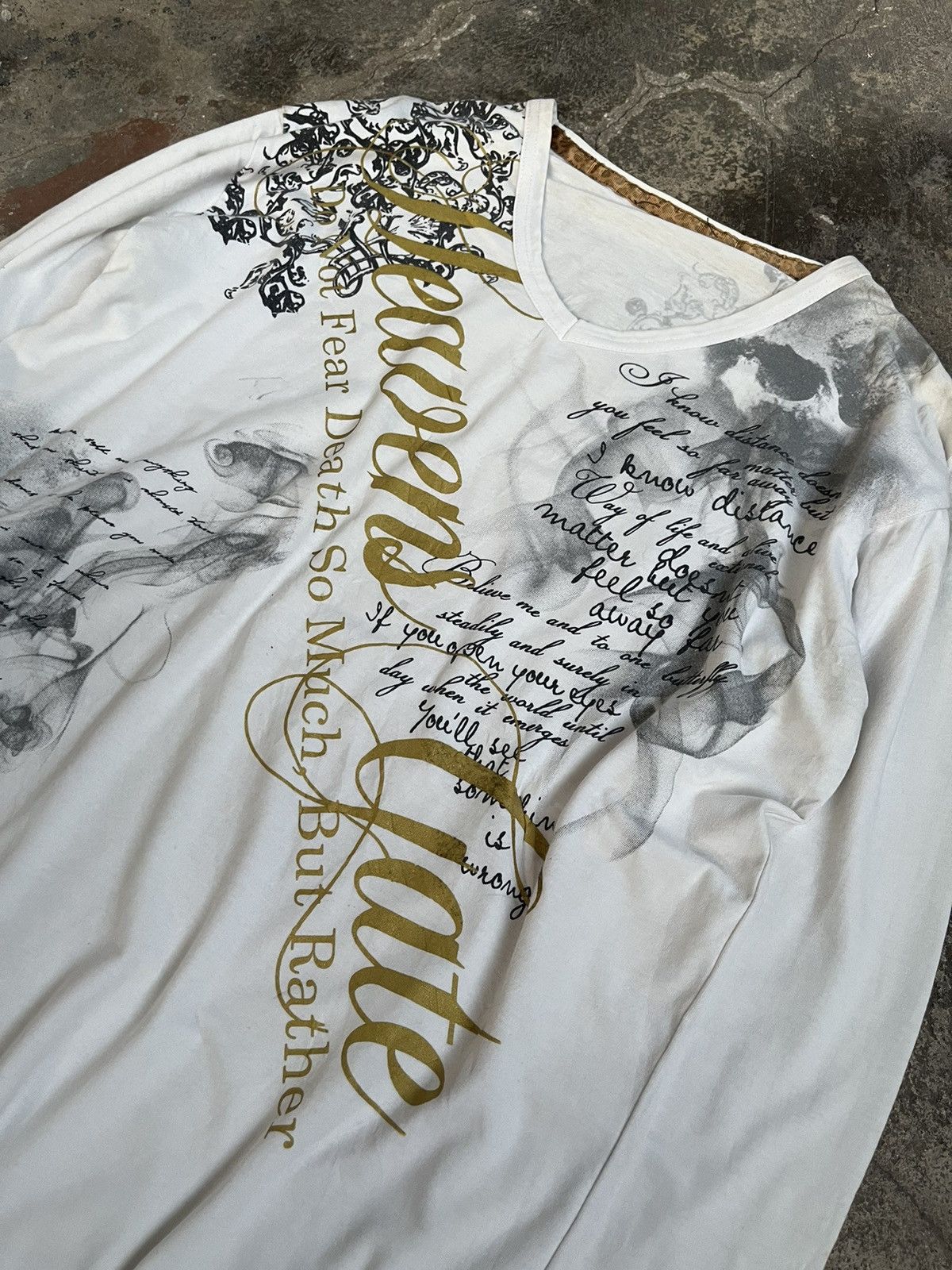 If Six Was Nine 2000s JAPANESE POEM SMOKE GOTHIC SEDITIONARIES PUNK STYLE Size US L / EU 52-54 / 3 - 7 Thumbnail