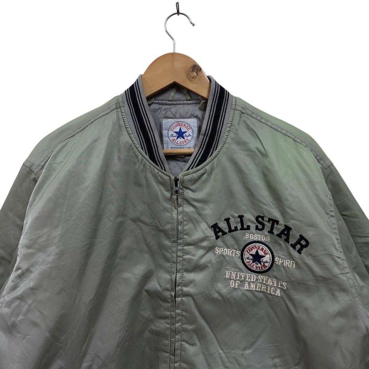 Converse Vintage Converse All Star Chuck Taylor Bomber Jacket Size US XL / EU 56 / 4 - 2 Thumbnail