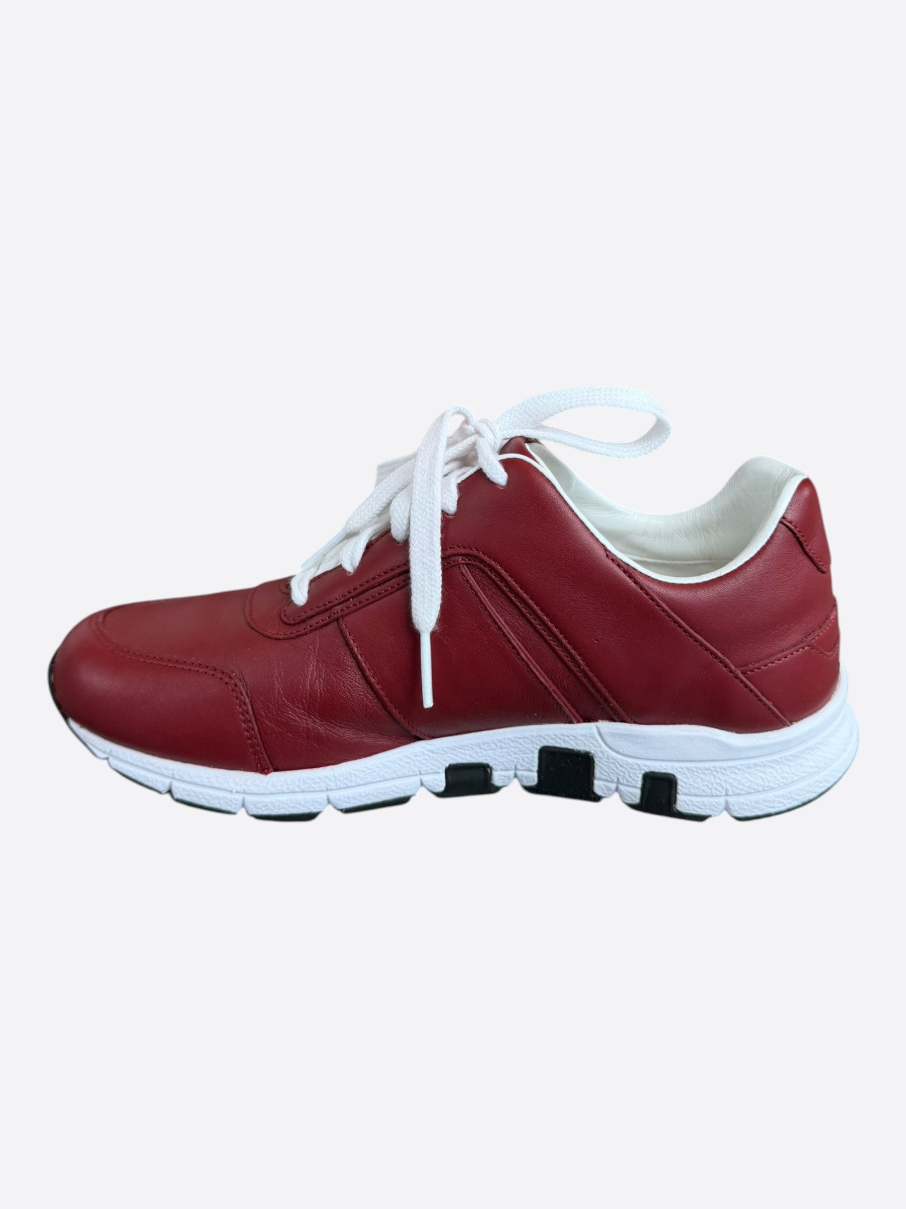 Gucci Gucci Red & White Interlocking GG Women's Sneakers Size US 6 / IT 36 - 6 Thumbnail