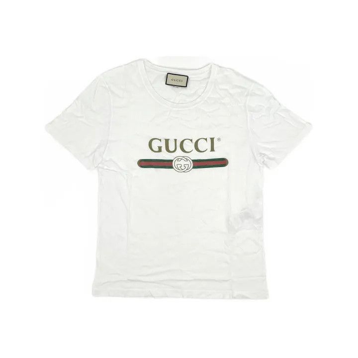 Gucci Gucci Gucci Large Logo Vintage Style T-Shirt -2506 Size US XL / EU 56 / 4 - 2 Thumbnail