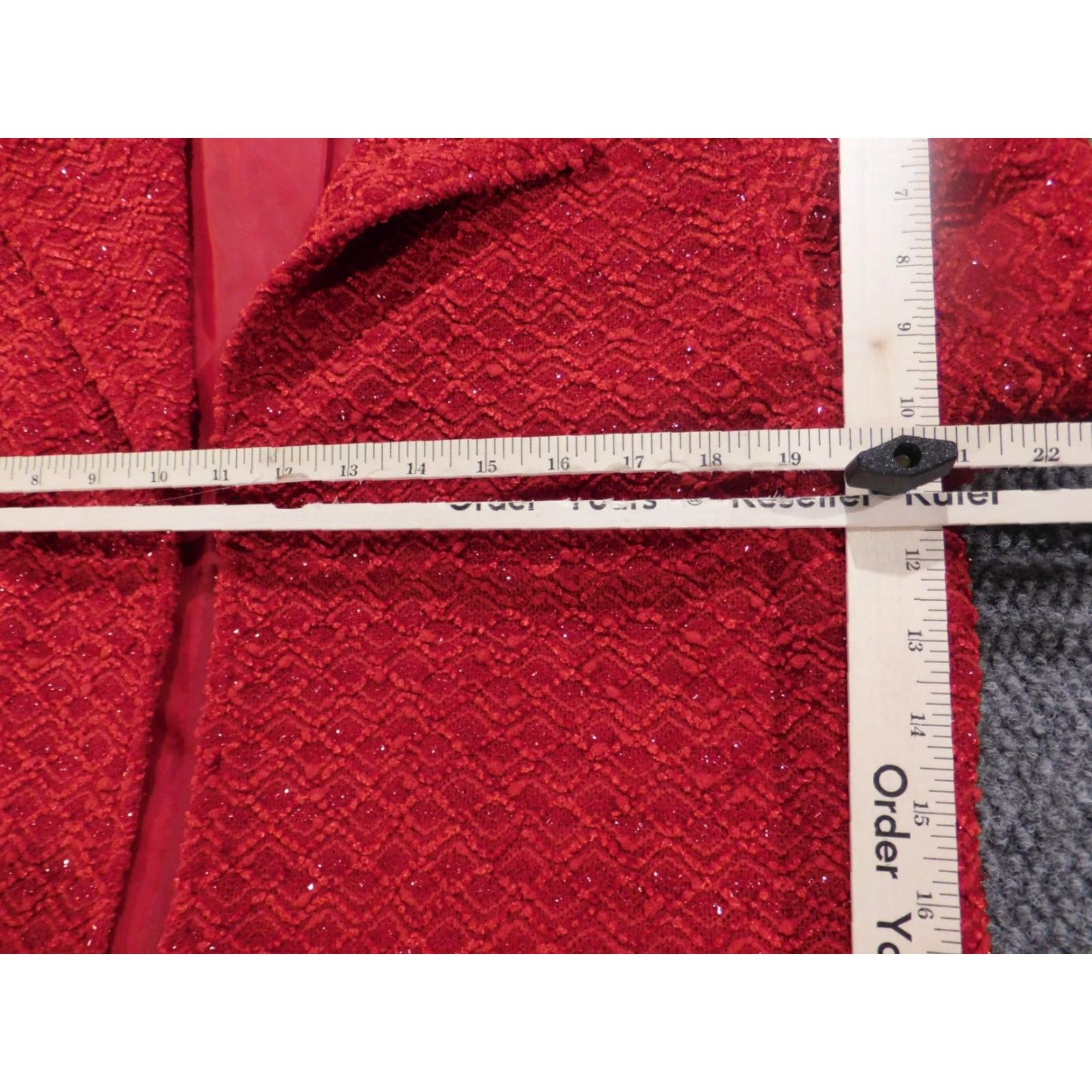 Vintage Alfred Dunner Womens Jacket 14 Red Solid Long Sleeve Knit Embroidered Stretch Mid-Length Regular Fall Spring Casual Designer Basic Jacket Mens? Size XL / US 12-14 / IT 48-50 - 6 Thumbnail