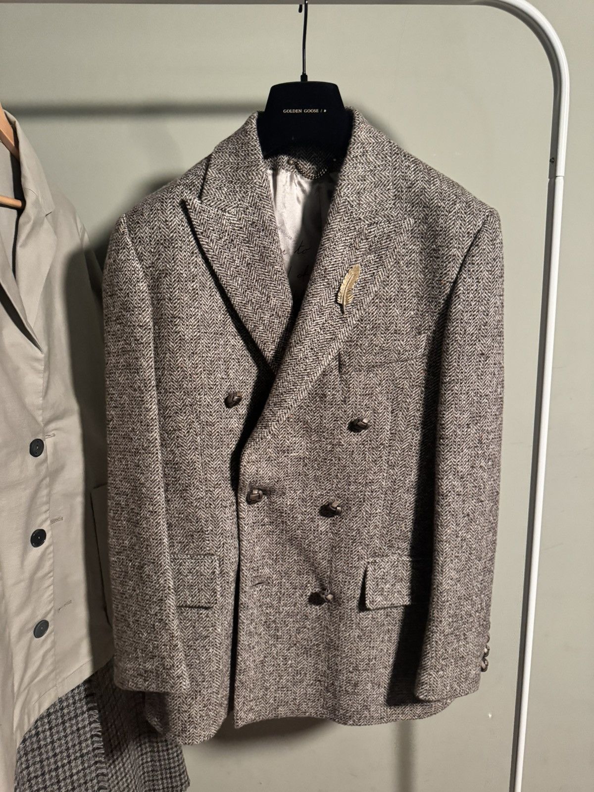 Golden Goose Golden Goose Double-Breasted Blazer Size US S / EU 44-46 / 1 - 1 Thumbnail