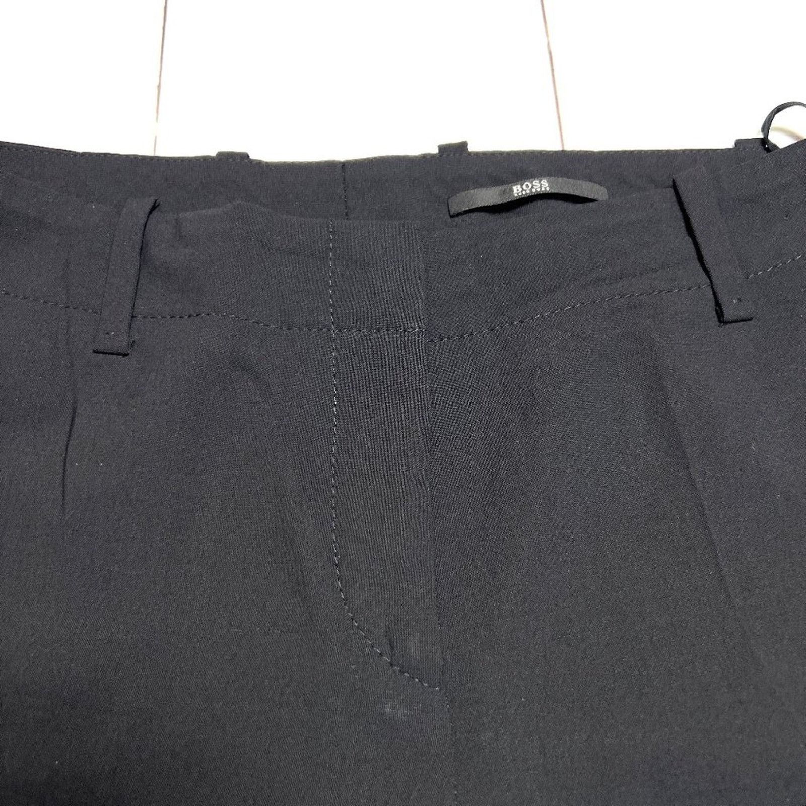 Hugo Boss Hugo Boss Tulia Virgin Wool Flare Trousers Black Size 4 Size 27" / US 4 / IT 40 - 9 Thumbnail