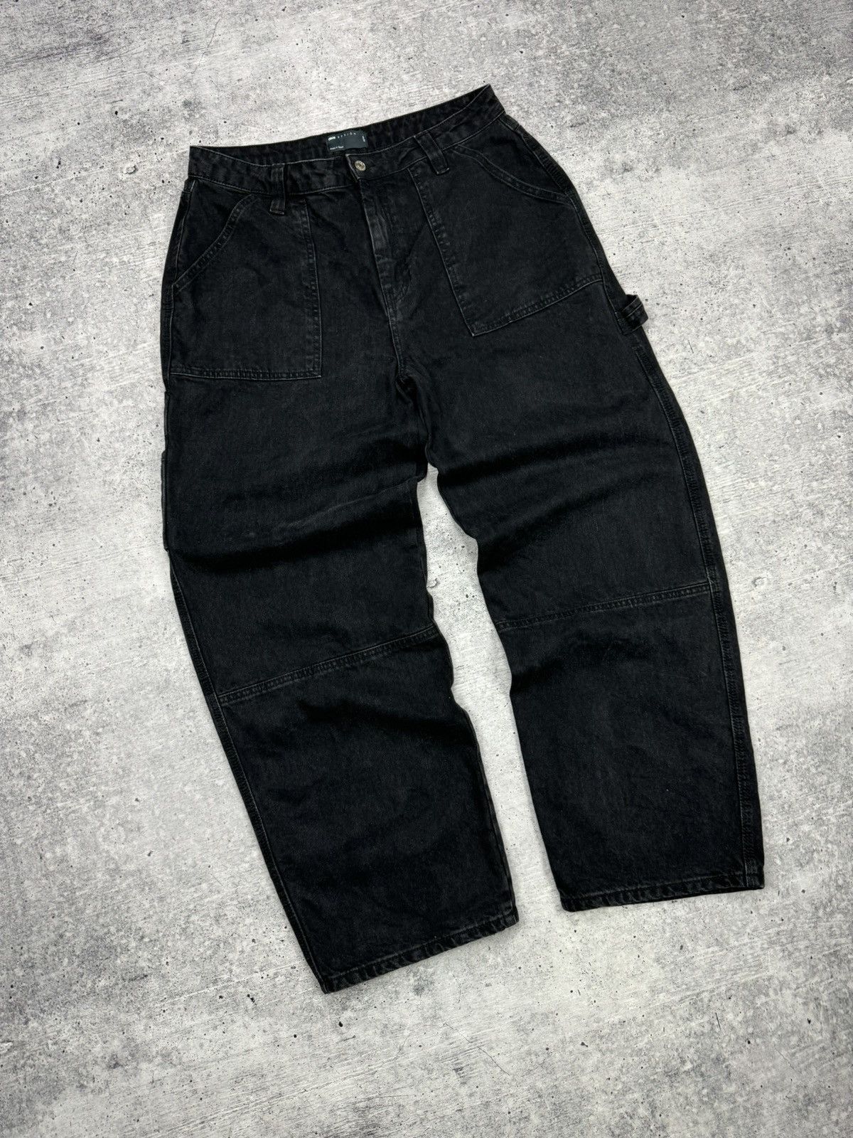 Japanese Brand × Vintage Vintage Asos Baggy Loose Fit Wide Leg Jeans Pants Trousers Size US 32 / EU 48 - 3 Thumbnail