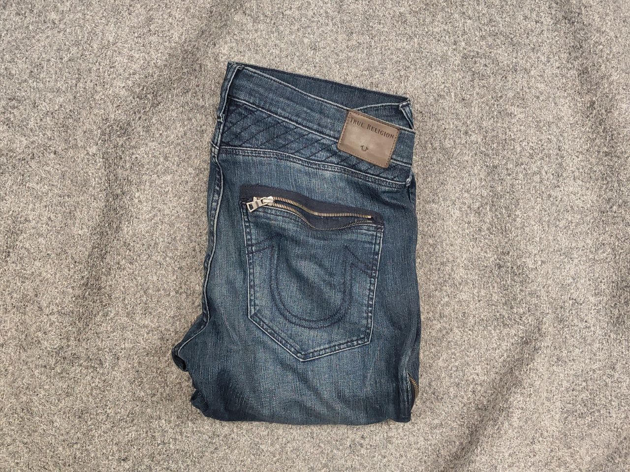 True Religion Vintage True Religion rocco New Moto Denim Jeans Y2K Style Size US 36 / EU 52 - 1 Thumbnail