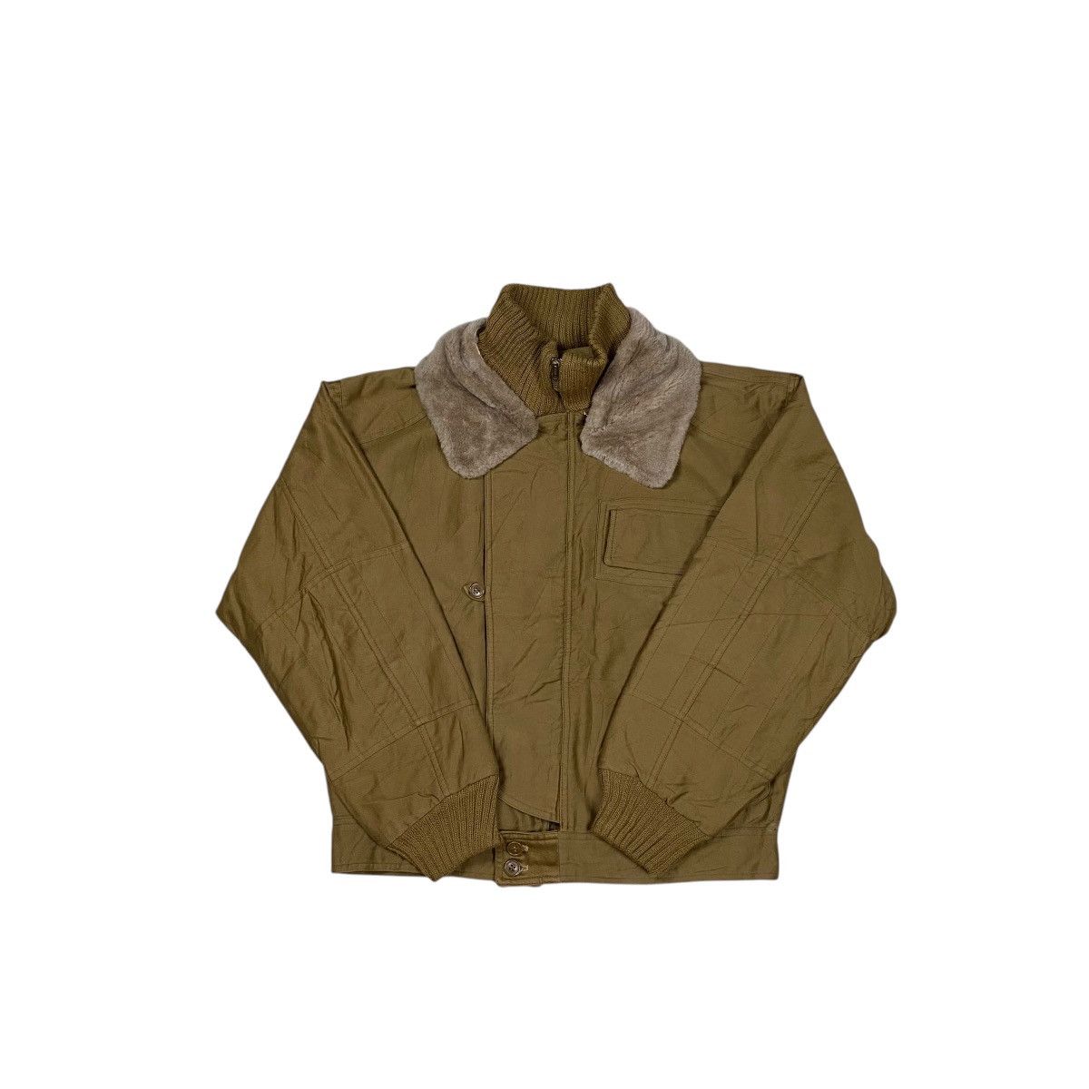 Salvatore Ferragamo × Vintage Salvatore Ferragamo Firenze Fur Flight Jacket Size US M / EU 48-50 / 2 - 7 Thumbnail
