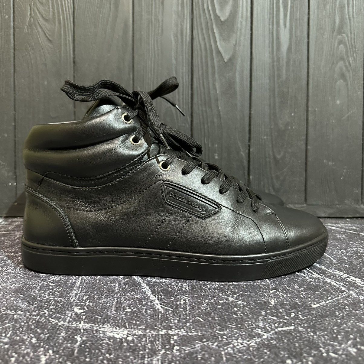 Dolce & Gabbana DOLCE & GABBANA Men’s Leather HITOP Shoes size 7.5 UK 26.5cm Size US 8.5 / EU 41-42 - 2 Thumbnail