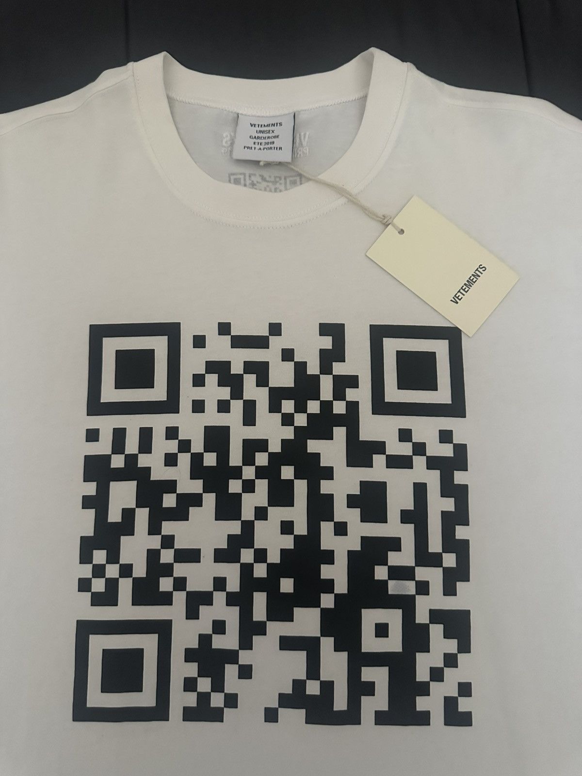 Vetements VETEMENTS QR Code Tee Size US M / EU 48-50 / 2 - 2 Thumbnail