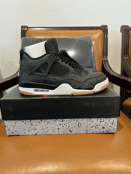 air jordan 4 retro laser black gum