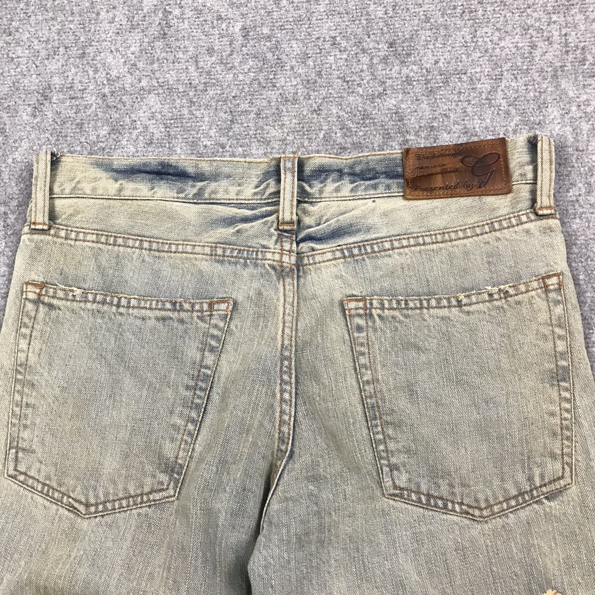 If Six Was Nine FLARE GOA DISTRESSED DENIM BOOT CUT RUSTY DENIM PANTS Size US 30 / EU 46 - 16 Thumbnail
