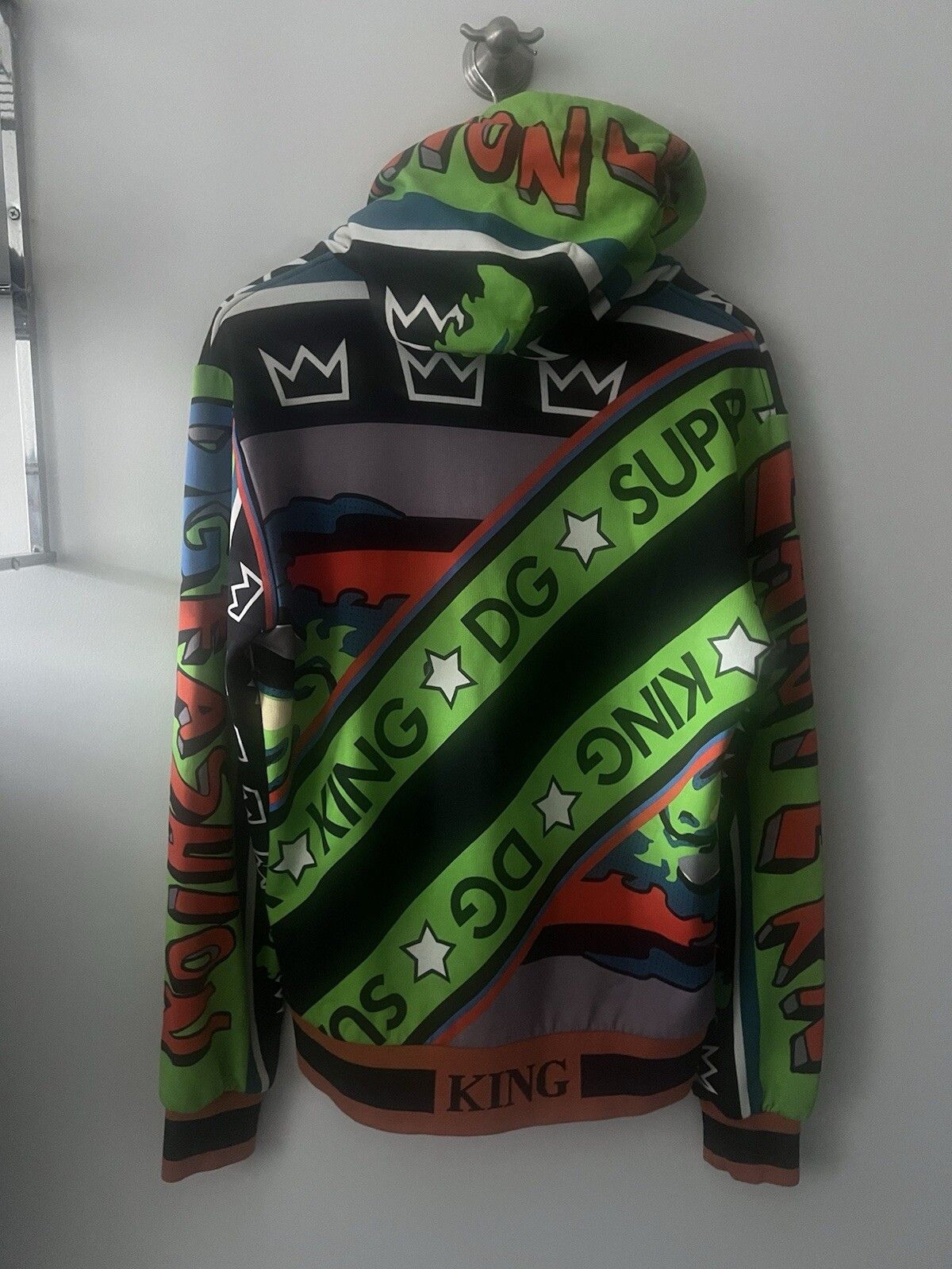 Dolce & Gabbana Superhero King Print Hoodie In Multicolor Size 48 Size US M / EU 48-50 / 2 - 2 Thumbnail