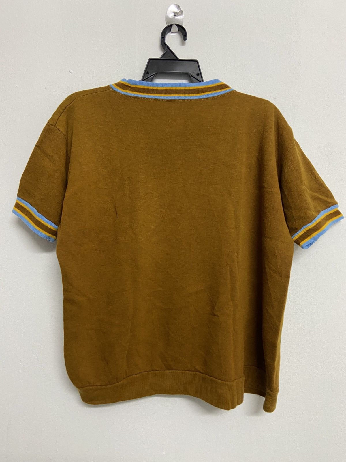JCPenney Vintage Towncraft Animal Mock Ringer Knit Sweater Shirt Size US L / EU 52-54 / 3 - 4 Thumbnail