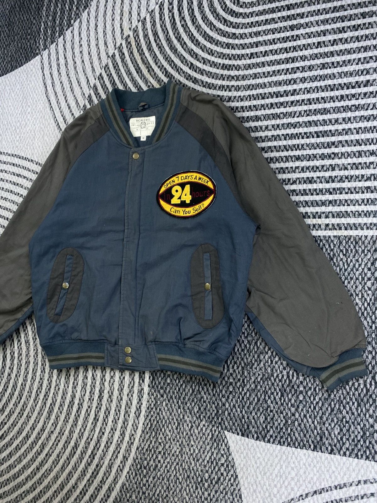 Japanese Brand Vintage 90s Ricalewis Varsity Jacket Size US M / EU 48-50 / 2 - 4 Thumbnail