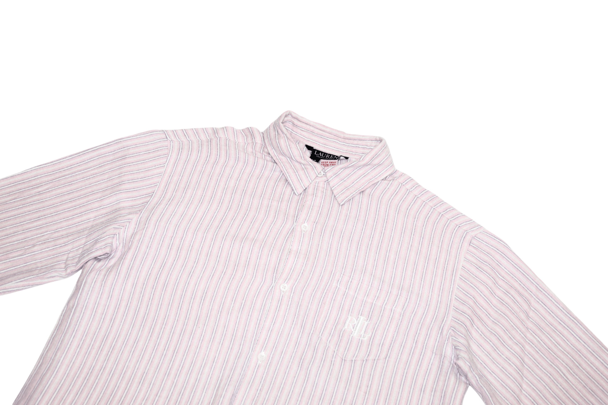 Lauren Ralph Lauren VTG Lauren R.L. logo embroidery striped flannel shirt Size US S / EU 44-46 / 1 - 3 Thumbnail