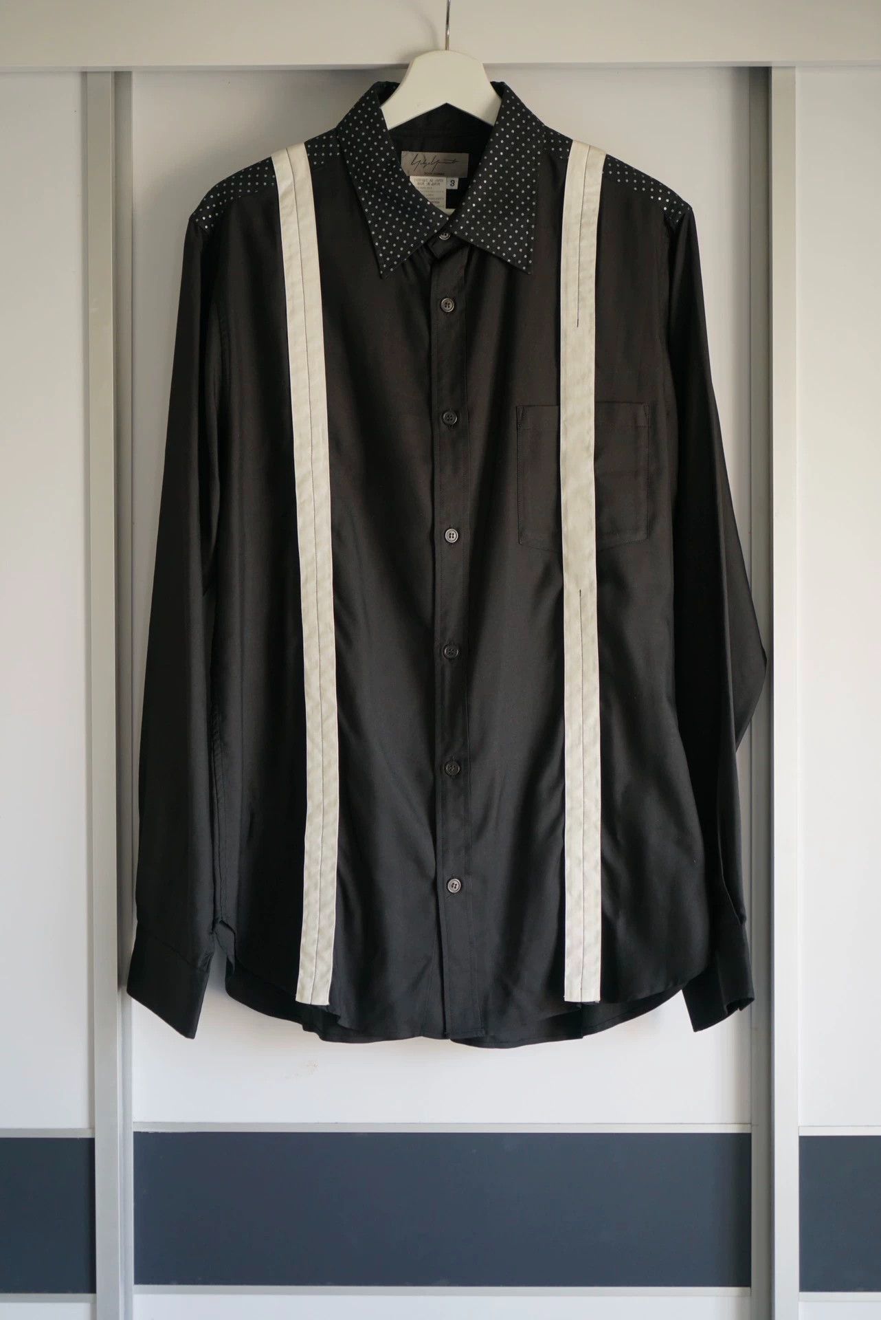 Yohji Yamamoto Yohji Yamamoto 07SS Sewn Suspender 100% Silk Shirt Size US L / EU 52-54 / 3 - 1 Thumbnail